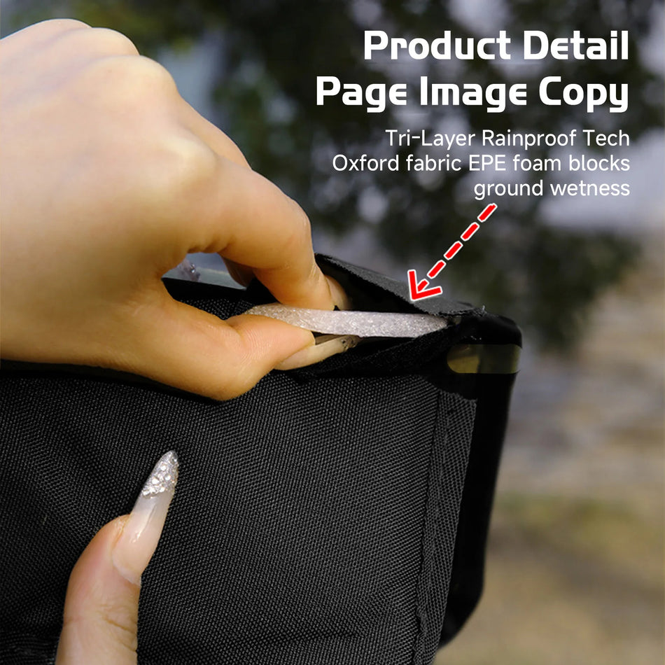 Foldable Sit Pad - Tri Layer Protection From Wet Ground