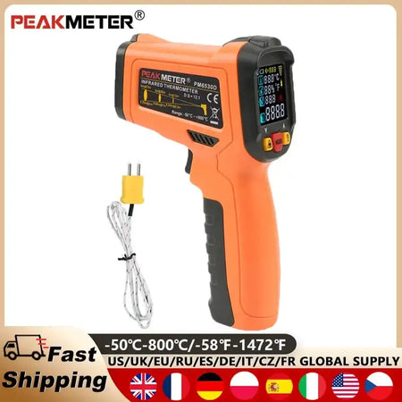 PeakMeter PM6530D Digital Infrared Thermometer Non Contact