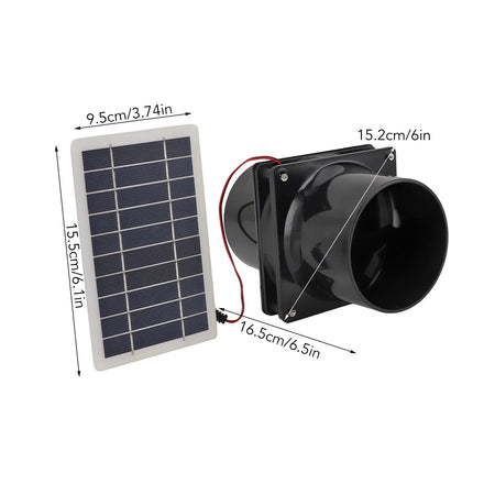 Solar Fan Ventilator ABS 10W 12V - Efficient Cooling