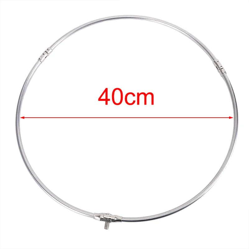 Gmarty Stainless Steel Folding Fishing Net Head - Compact and Durable 40cm