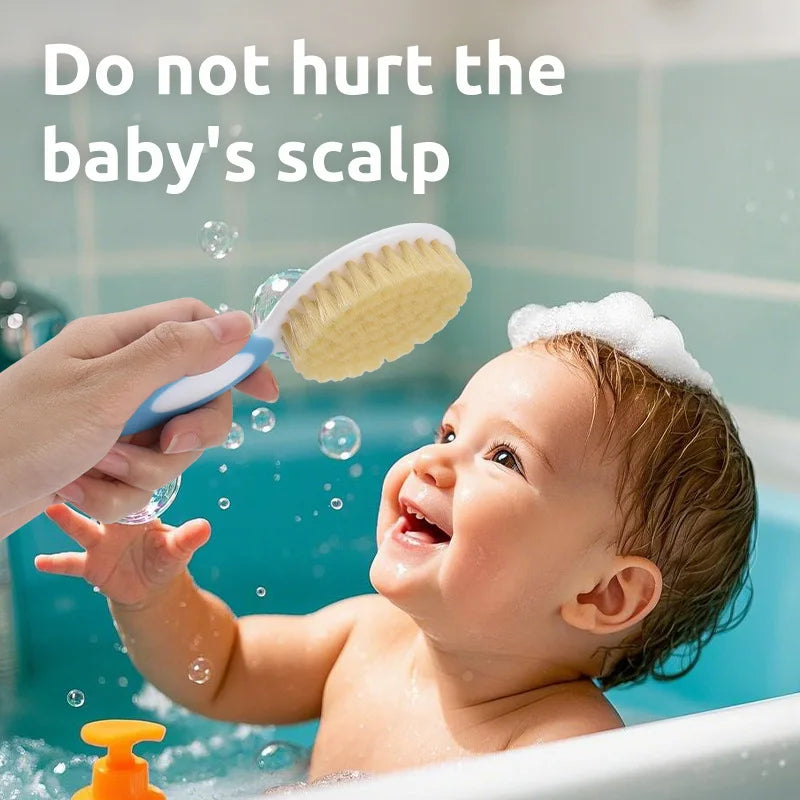 Baby Hair Care Set: Soft Comb and Tinea Cleaning Brush