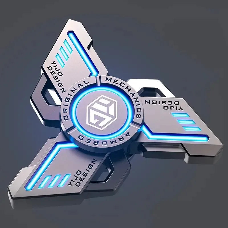 Luminous Antistress EDC Fidget Spinner - Alloy Metal Hand Toy for Kids &amp; Adults