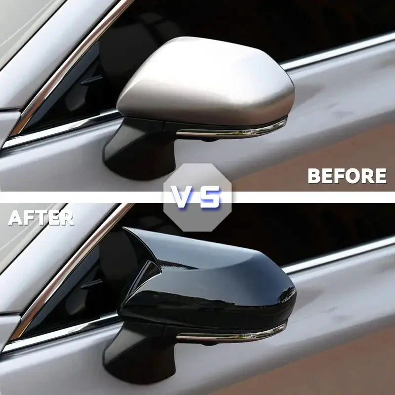 For Toyota Camry 2018 - 2021 Car Rearview Mirror Cover Side Reversing Mirror Case Carbon Fiber Glossy black Style by InterCyprus Trading Ltd