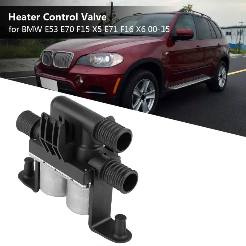 Car Heater Control Valve 3-Pin for BMW X5 E53 E70 X6 E71 F15 F85 F16 F86 3.0L 4.4L 4.8L