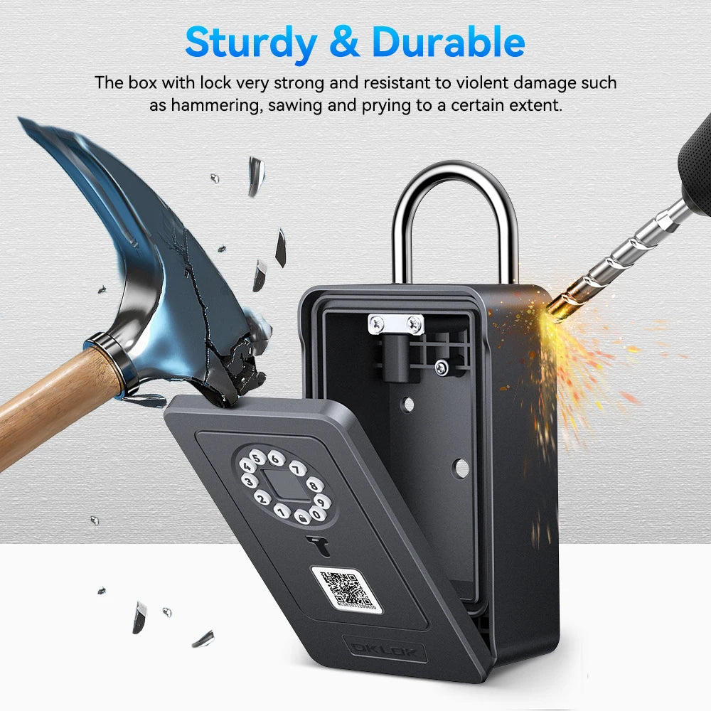 Elecpow Bluetooth Lock Box &ndash; Biometric and Bluetooth Unlock