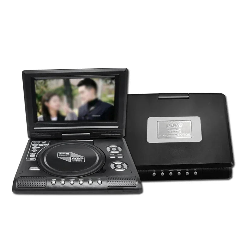 7.8 inch Mini DVD CD Player - Portable &amp; Rotatable Screen