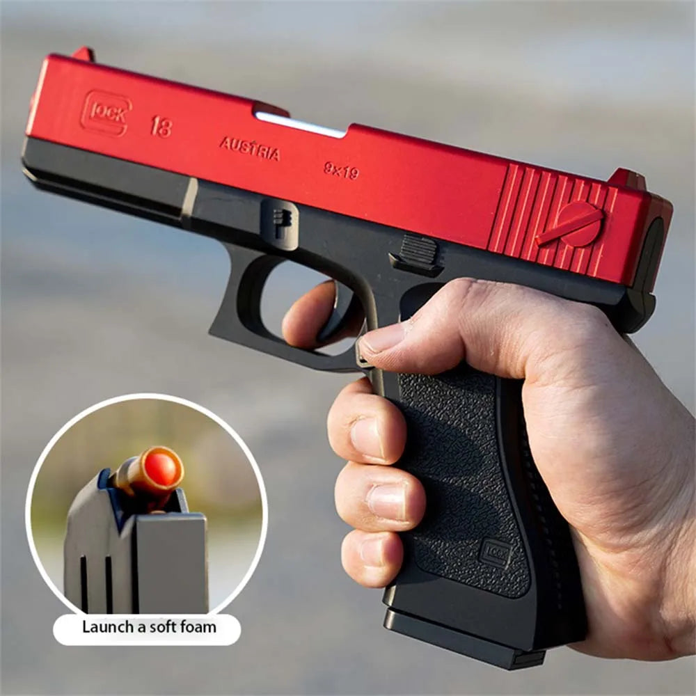 Shell Ejection Soft Bullet Toy Gun Red