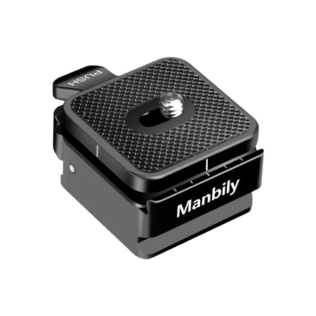 Manbily Arca Swiss Quick Release Adapter for Tripod &amp; Monopod - Secure &amp; Portable black