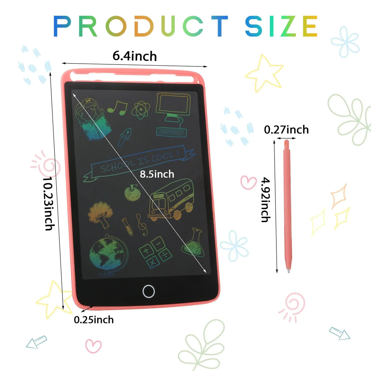 LCD Writing Tablet for Kids - Educational Drawing Board