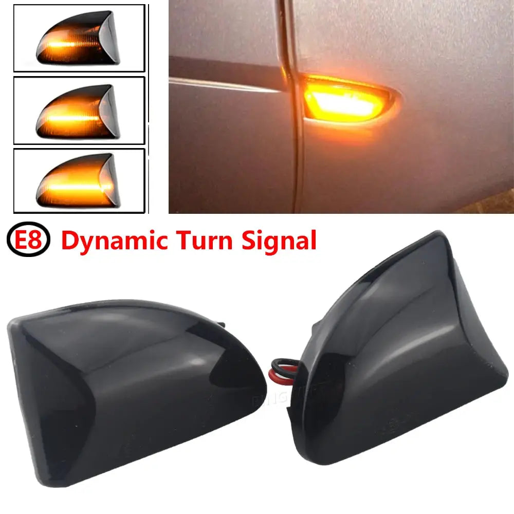 1 Pair LED Dynamic Car Blinker Side Mirror Marker Turn Signal Lights Lamp Accessories For Smart Fortwo 451 MK1 MKII 2007-2015 by InterCyprus Trading Ltd