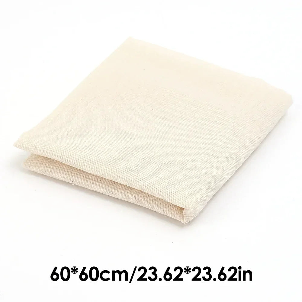 Reusable Cotton and Polyester Filter Cloth for Home Brewing and Food Prep 60x60cm / 3PCS