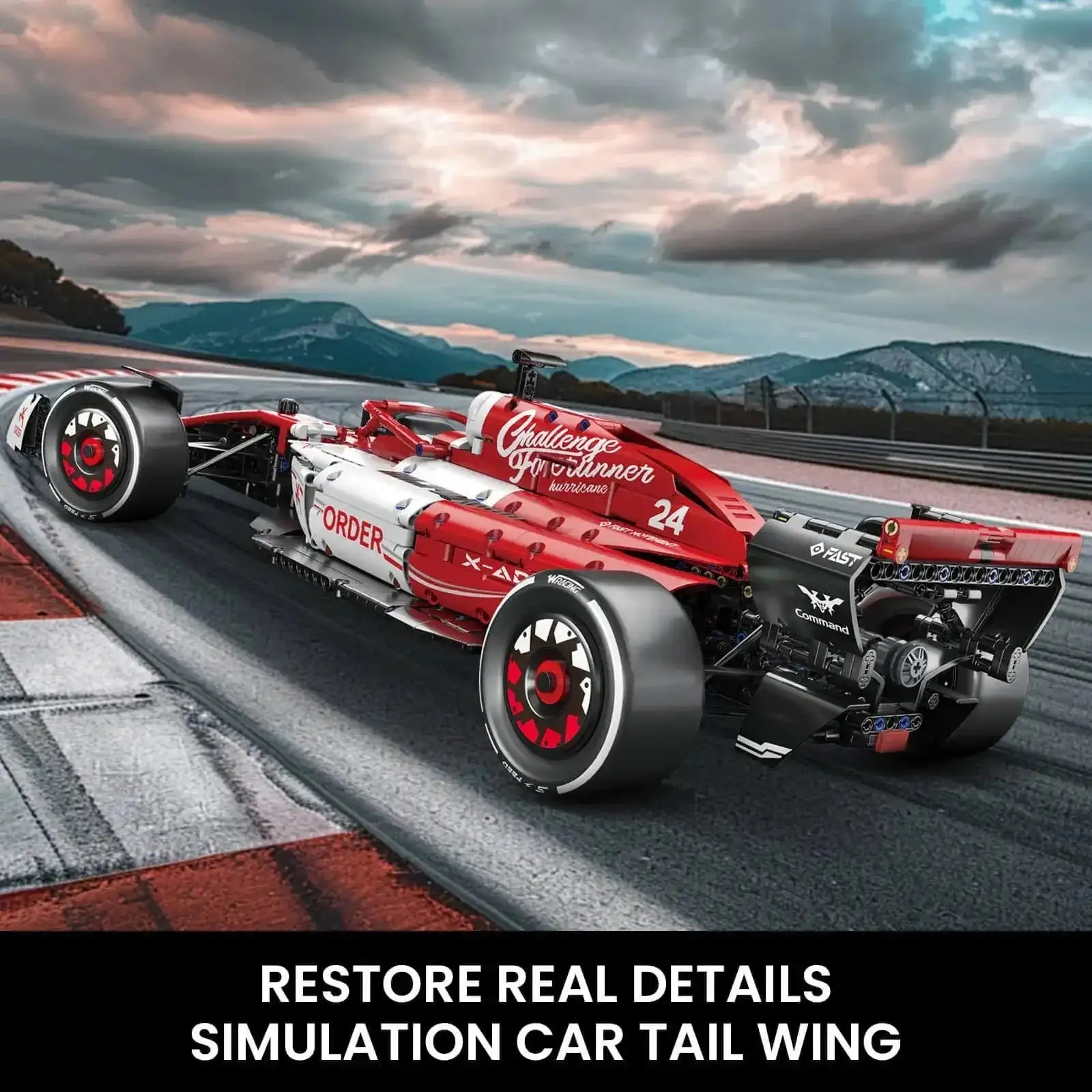 Toylinx 1 To 8 Scale Racing Car Build Kit 1770 Pieces