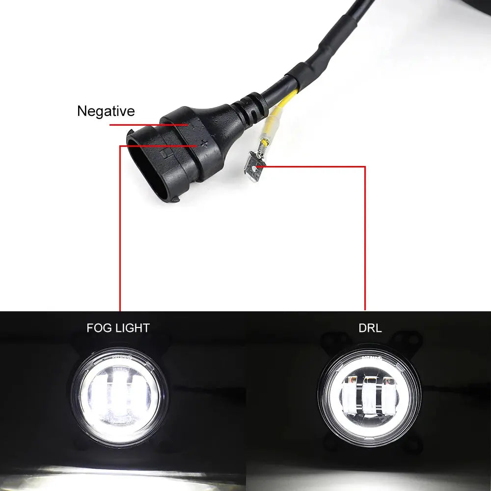 1 pair Truck Light LED Fog lamp with white DRL Light for DAF XF 105 by InterCyprus Trading Ltd