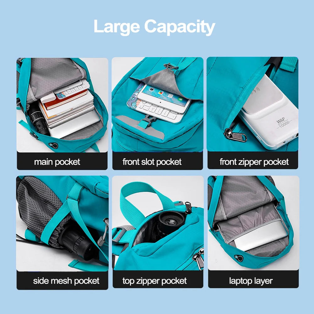 40L Hiking Camping Backpack &ndash; Rain Cover All Weather