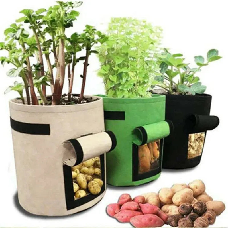 Large Diameter Felt Potato Planting Bag for Easy Harvesting