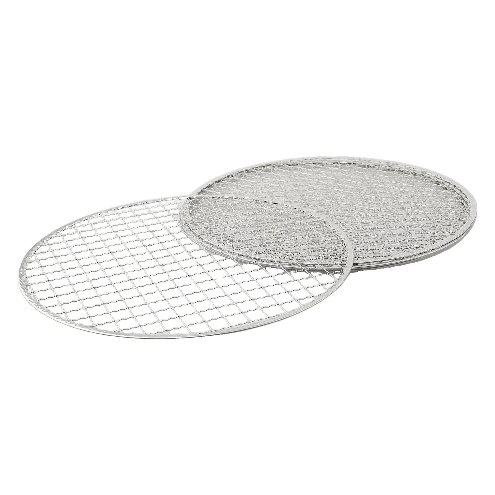 5-Piece Round Stainless Steel BBQ Grill Mesh Set