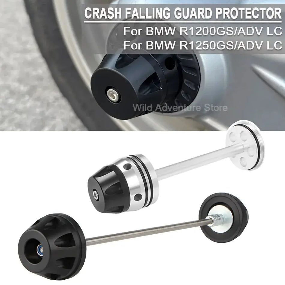 R1200GS Front/Rear Crash Falling Guard Protector Wheel Axle Fork Slider Cap Hub For BMW R1250GS Adventure R1200gs R 1250 GS Adv by InterCyprus Trading Ltd