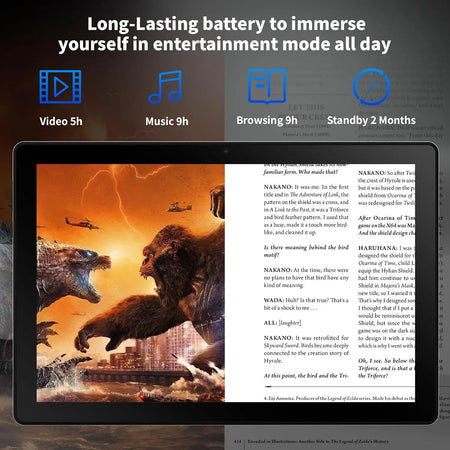 URAO A10L Tablet &ndash; Ultra Slim 10 Inch Android 14 Kit