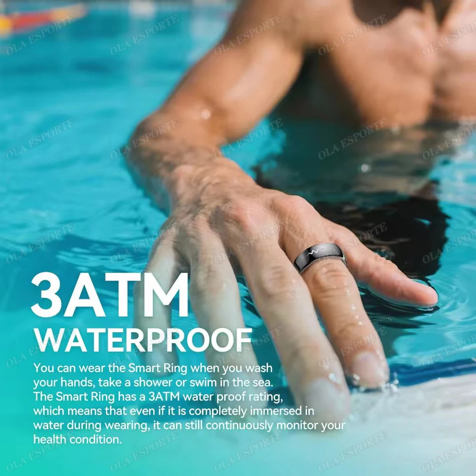 High-end ECG Blood Oxygen Health Smart Ring - 5ATM Waterproof &amp; Multi-Sport Modes