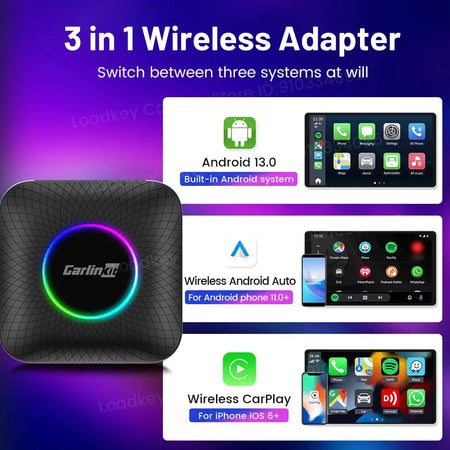 CarlinKit Android 13 TV Box CarPlay Android Auto Wireless