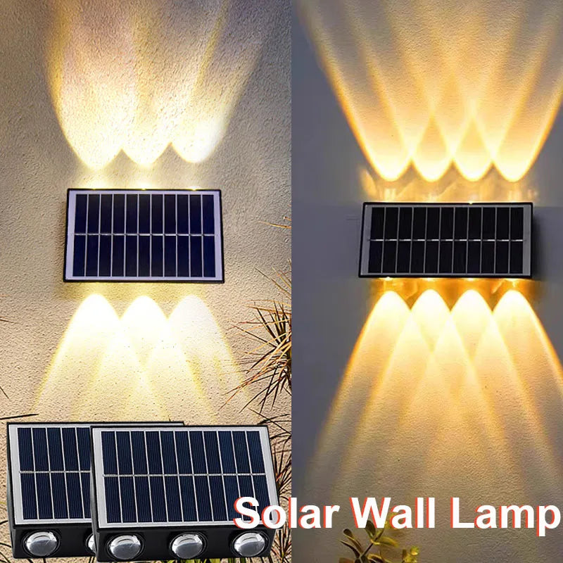 Outdoor Floodlight 4/6/8LED Solar Wall Lamp &ndash; Weatherproof