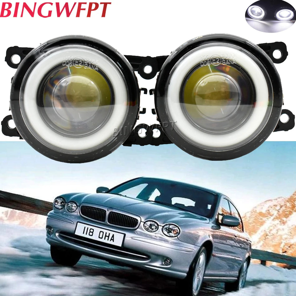 LED miglas lampa ar eņģeļa aci DRL Jaguar X-Type CF1