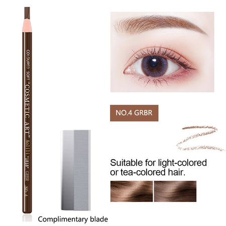 Eyebrow Pencil Waterproof &ndash; Long Lasting Natural Finish NO.4 GRBR / CHINA