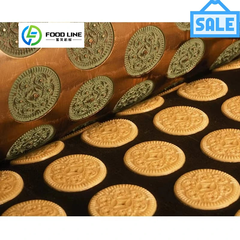 Macchina automatica per la produzione di biscotti in vendita con controllo touch screen per biscotti sandwich soda morbidi e duri da 100 a 1250 chilogrammi all'ora