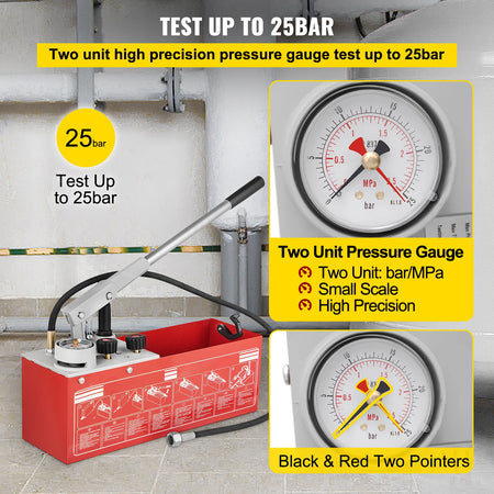 SucceBuy SYB-25B Hydrostatic Pressure Test Pump &ndash; 25 Bar