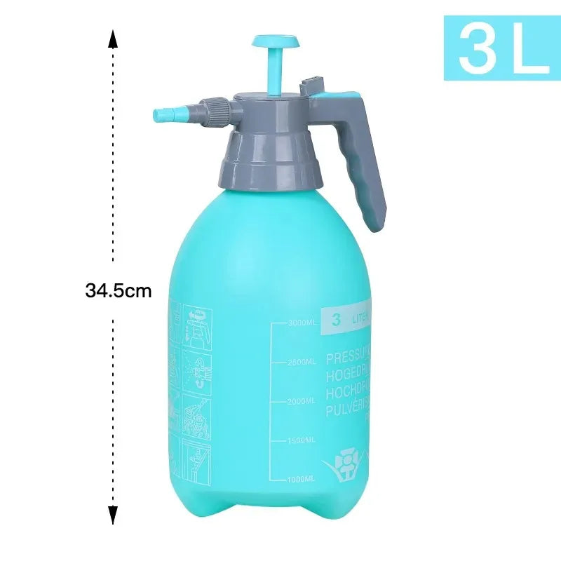 Multi-Size Pressurised Spray Pot for Car Washing and Gardening 3L Blue