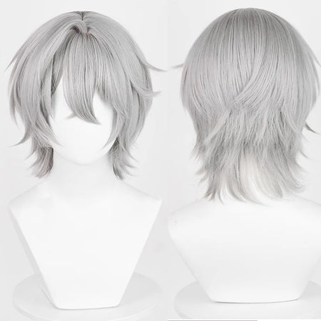 Grey Wise Wig for Cosplay - Short Straight Heat Resistant Synthetic Hair