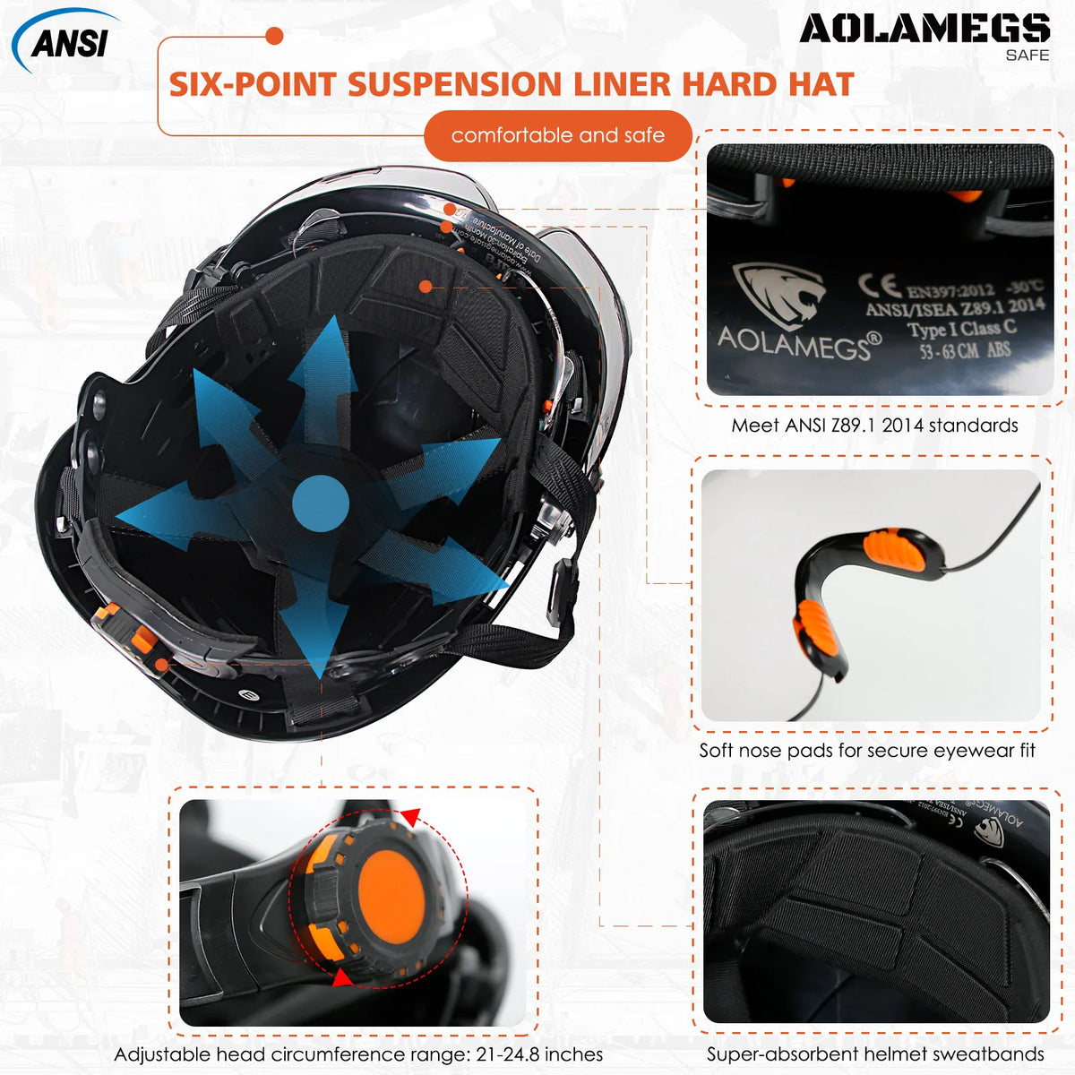CE Safety Helmet With Bluetooth Earmuffs &ndash; Built In Goggles