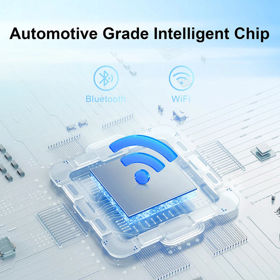 2i1 Trådløs CarPlay Android Auto Box, Kablet til Trådløs Dongle, Plug and Play