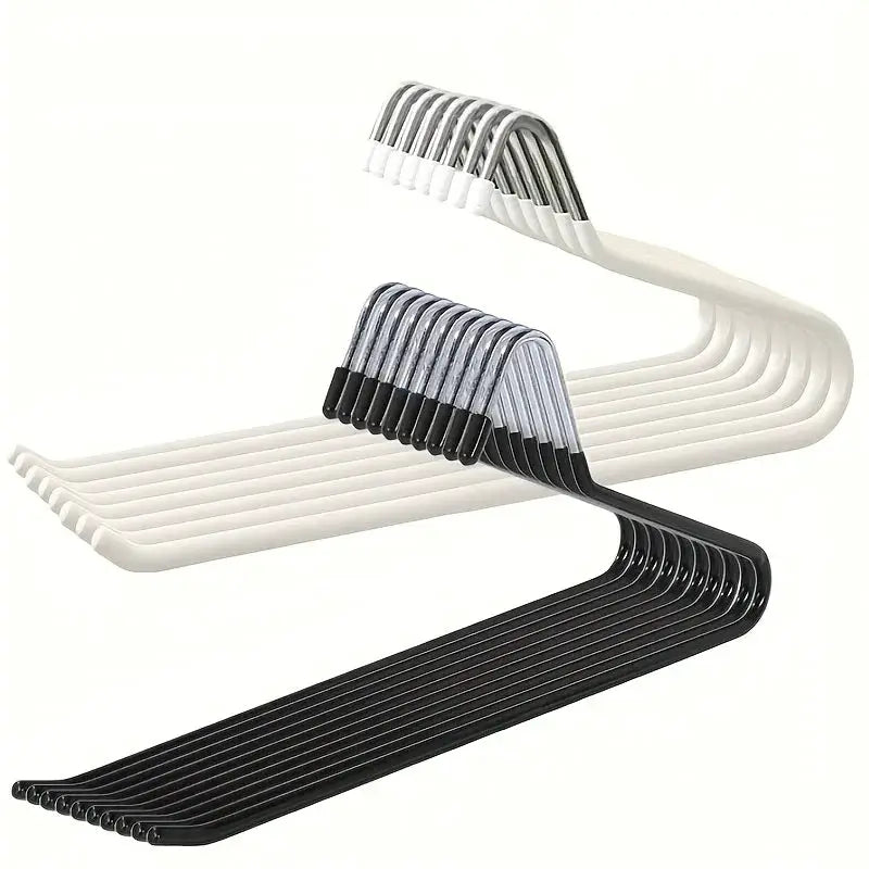 20/10Pcs Metal Z-Shaped Pants Hanger Non-Slip Durable Clothes Hanger Multi-functional Wardrobe Jean Hanger Home Pant Organizer by InterCyprus Trading Ltd
