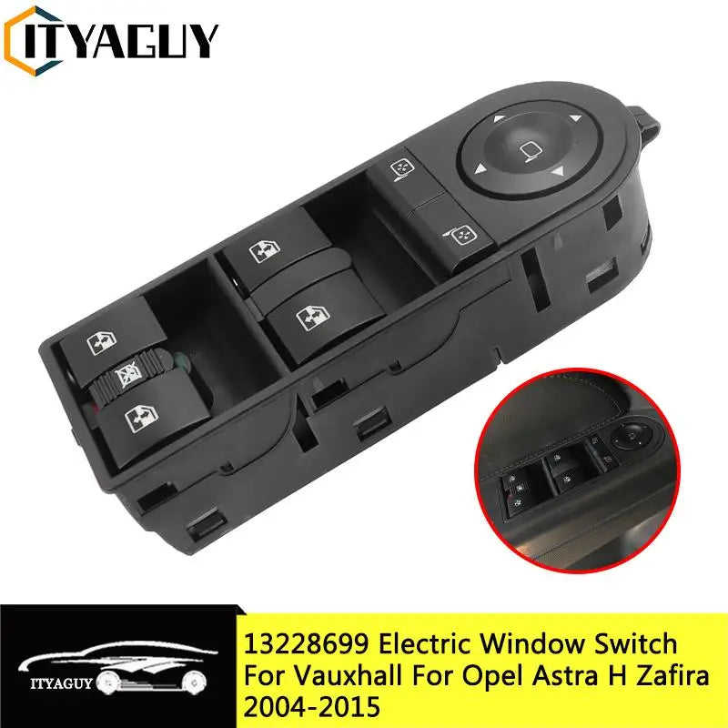 Vauxhall Opel Astra H Zafira B Front Left Power Window Switch, Made Of Plastic