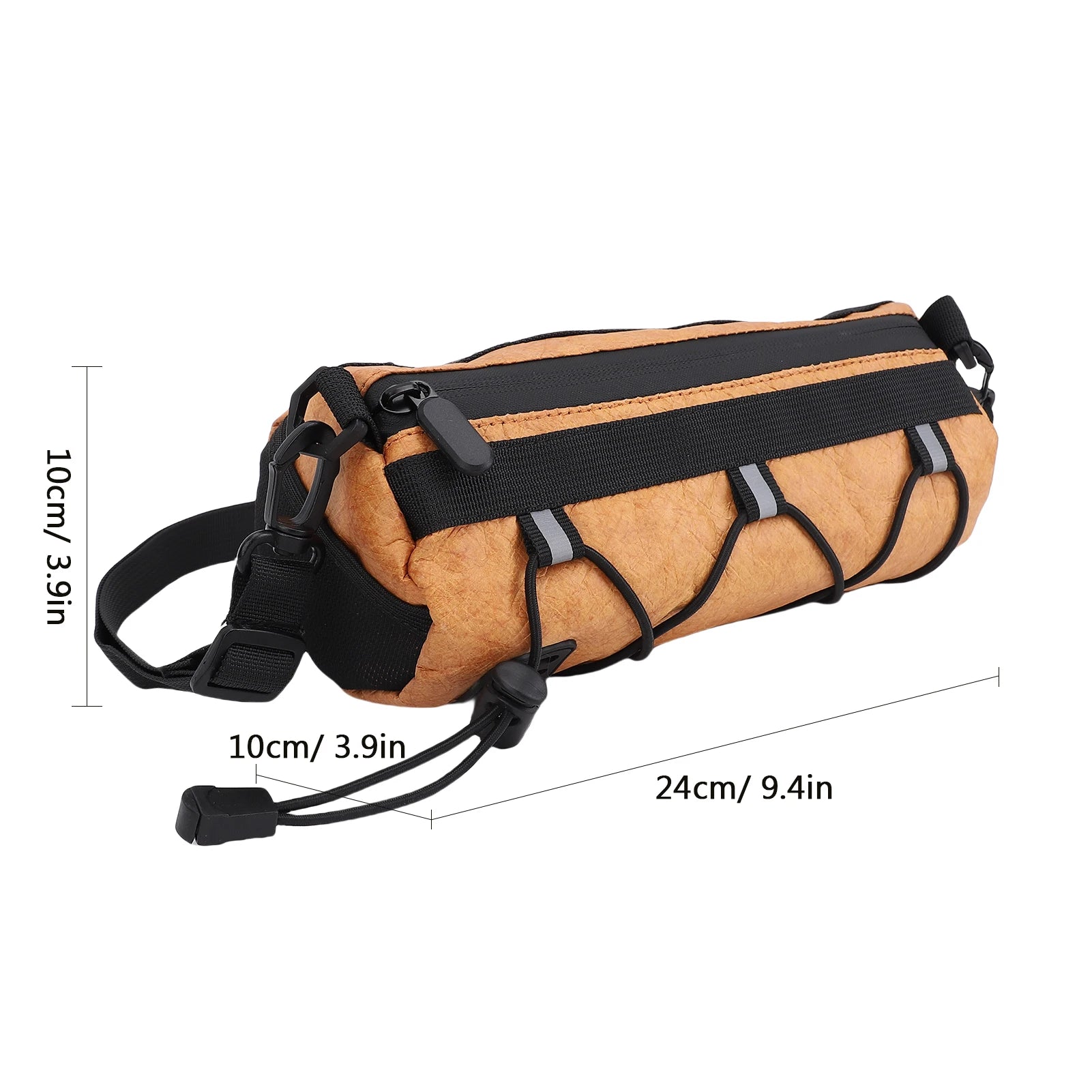 LIXADA Bike Handlebar Bag Large Capacity &ndash; Rainproof Design Brown