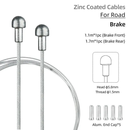 Deemount Bicycle Inner Shift Cable Kit &ndash; Rust-Free Stainless Steel Construction Road Brake C02 F1R1 / CHINA