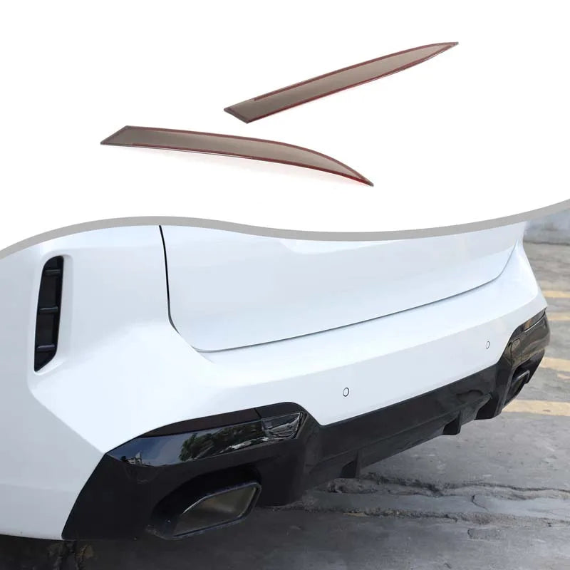 Tampa preta de farol de nevoeiro traseiro em ABS para BMW X3 G01 2022 2023 2 peças
