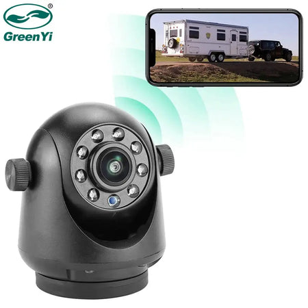 Wireless 5G WiFi Backup Camera With Night Vision For Rvs And Trucks by InterCyprus Trading Ltd