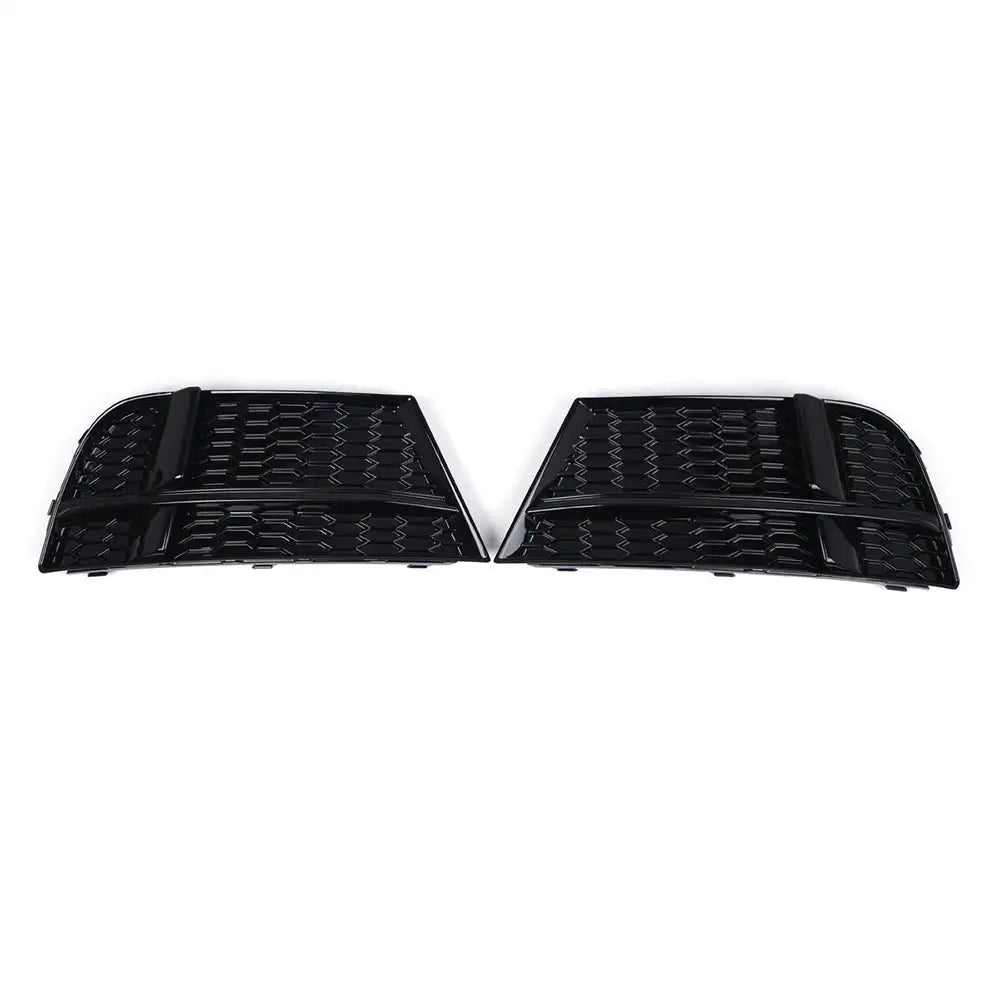 Pair Car Front Bumper Fog Light Grille Cover For Audi A3, S3 M Style Honeycomb Mesh Fog Lamp Cover Racing Grill style1