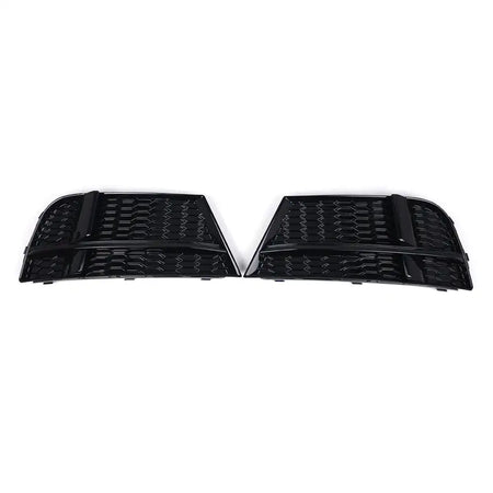 Pair Car Front Bumper Fog Light Grille Cover For Audi A3, S3 M Style Honeycomb Mesh Fog Lamp Cover Racing Grill style1