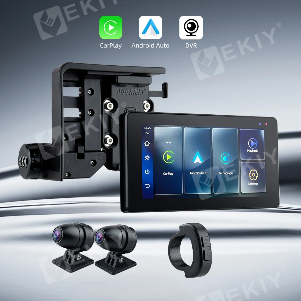 EKIY Motorcycle GPS Wireless Carplay Android Auto Monitor &ndash; Waterproof 5.5 Inch Display for BMW R1200GS ADV R1250GS ADV