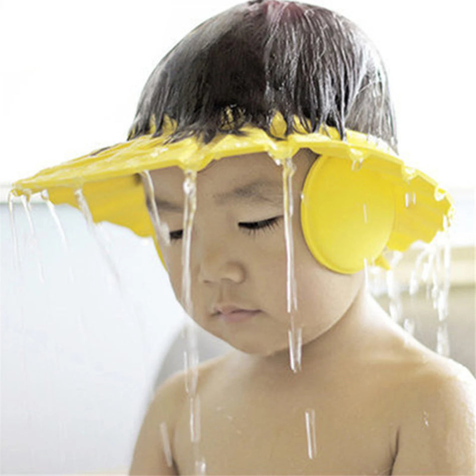 🟠 Безопасная шампуньская шампунь. Прочная детская ванная козырька регулируемая душевая защита мягкая шляпа для глазного защищенного от волос щит для умывания волос