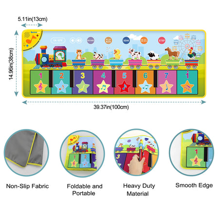 Kid Animal Music Piano Mat &ndash; Educational Fun for Toddlers