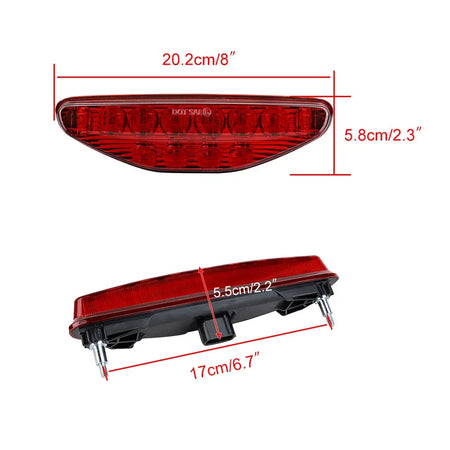 LED Tail Light Assembly Rear Brake Taillight for Honda TRX450R 2006-2009 / TRX450ER 2006-2014 by InterCyprus Trading Ltd