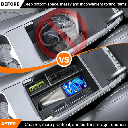 Custom Fit Center Console Organizer Tray Anti-Slip Interior Accessory For BYD Sealion 7 Seal 07 2024 2025 2026 by InterCyprus Trading Ltd