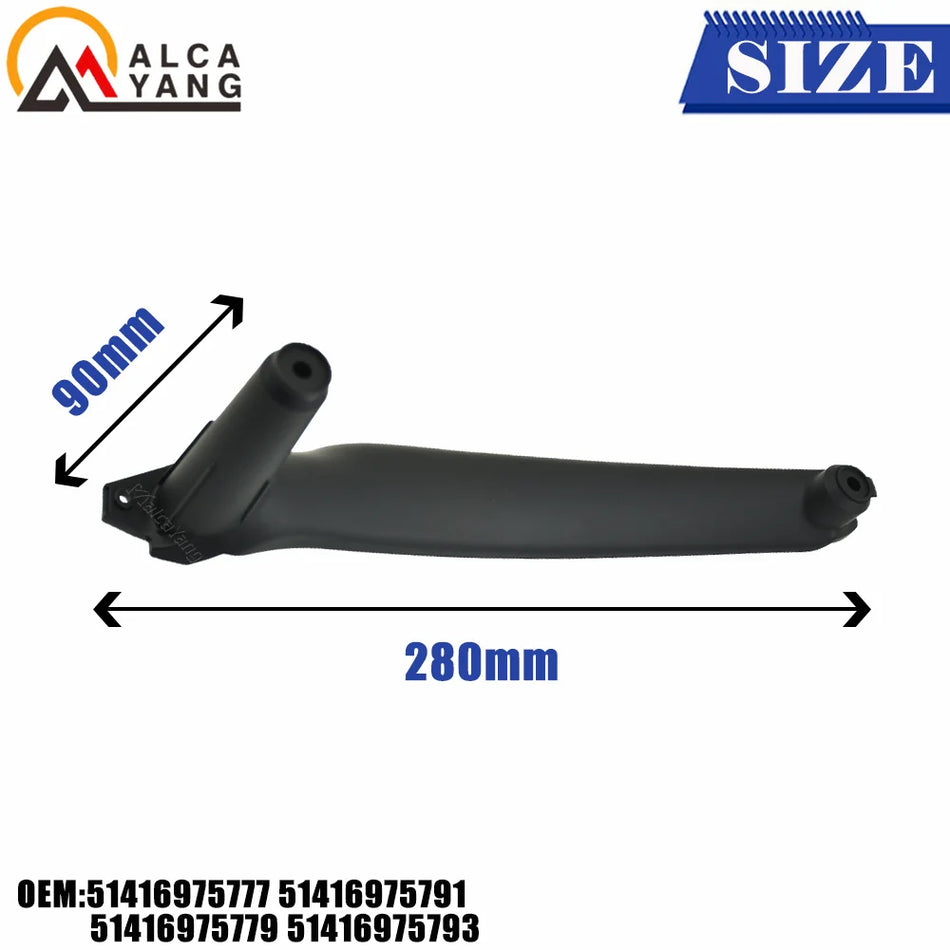 Garniture de poignée de tirage de panneau de repose-bras intérieur pour BMW E70 X5 E71 X6