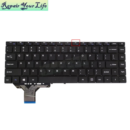 US Czech Laptop Keyboard Teclast F7 Plus 2 &ndash; Czech Layout US Ver.01 / CHINA