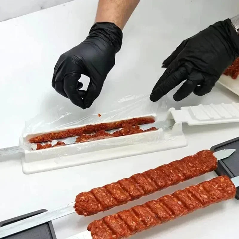 Kebab Maker Mould - Effortless Plastic Skewer Tool for Perfect BBQ Kebabs