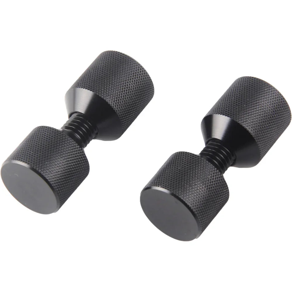 6061 Aluminium 1-1/8 Zoll Zwei-Loch Flansch Ausrichtungsstifte, Schwarz eloxierte Oberfläche